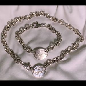 Tiffany & Co 925 solid return necklace & bracelet